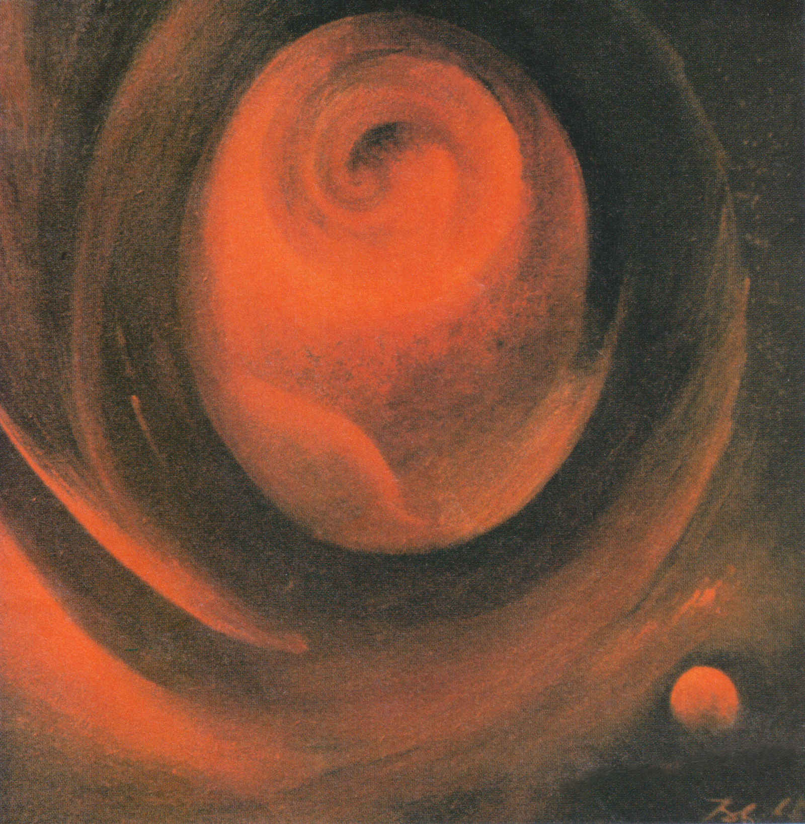 Urformen - Öl, 60x60 1986 Besitz Mueller/Bonn - Zyklus der Weltraumbilder